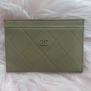 CHANEL Cardholder Tan Beige Rare Limited Edition